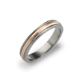 Raised Edge Triple D Inlay Ring