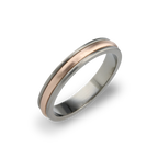 Raised Edge Triple D Inlay Ring
