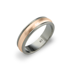 Raised Edge Triple D Inlay Ring