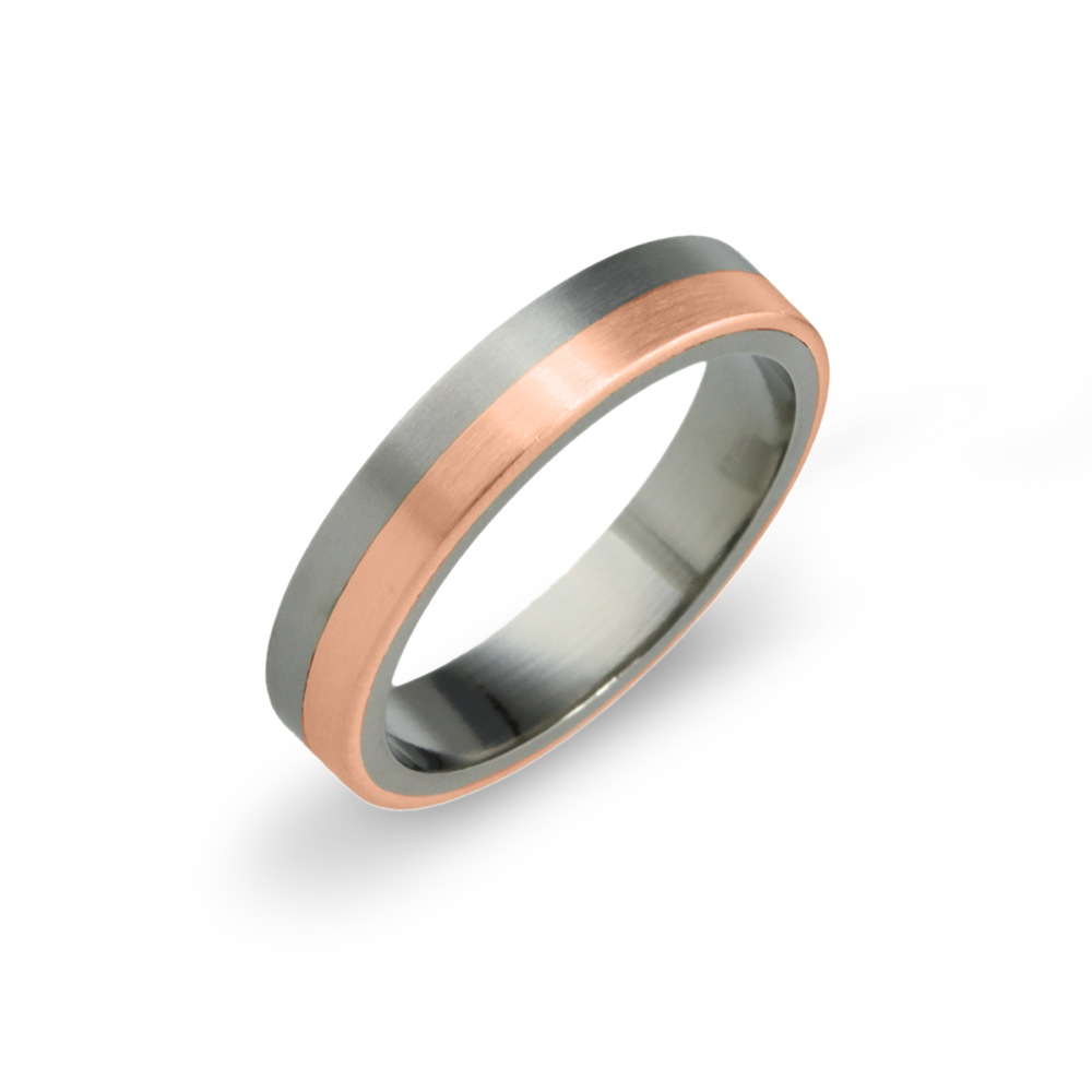 Flat Horizon Inlay Ring