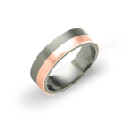 Flat Horizon Inlay Ring