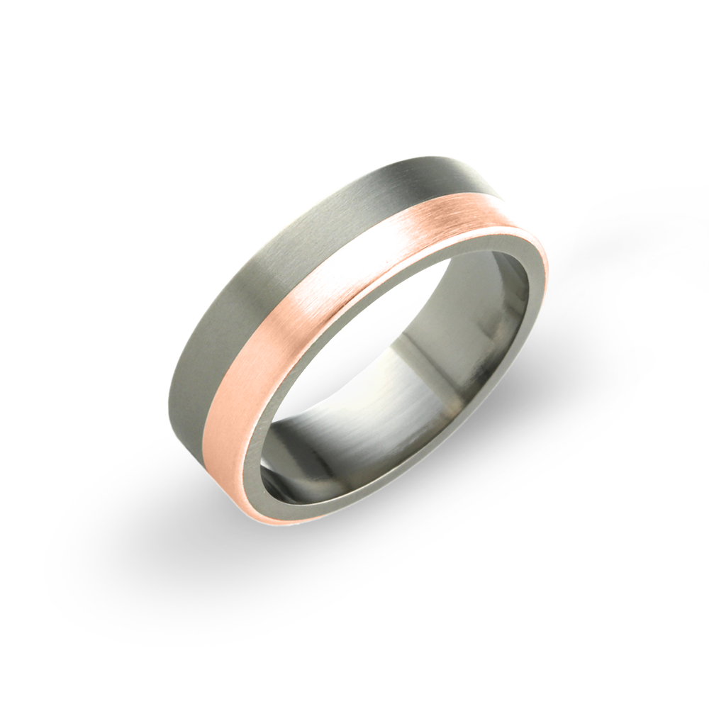 Flat Horizon Inlay Ring