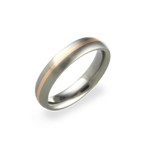 Narrow Inlay Oval Ring
