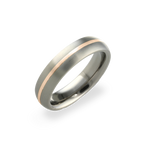 Narrow Inlay Oval Ring