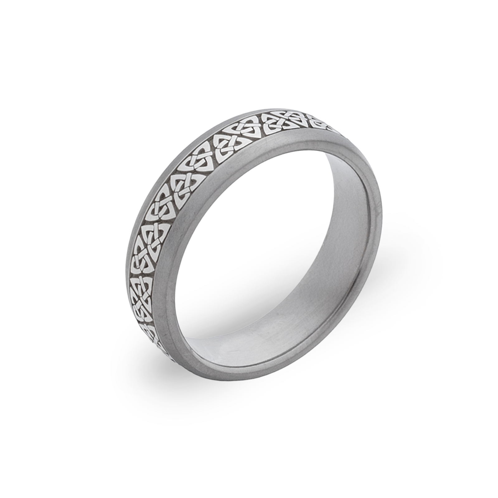 Celtic Trinity Knote Inlay Ring