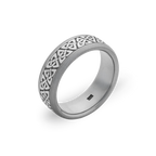 Celtic Trinity Knote Inlay Ring