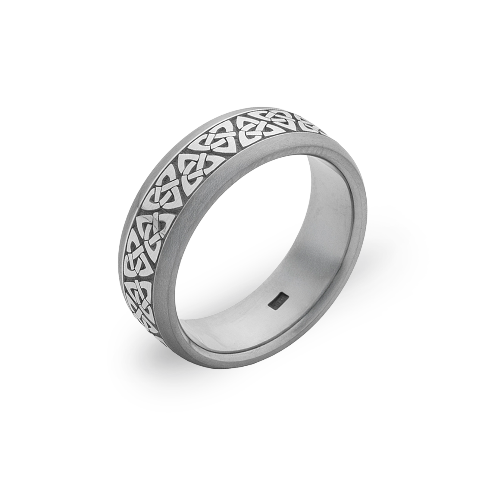 Celtic Trinity Knote Inlay Ring