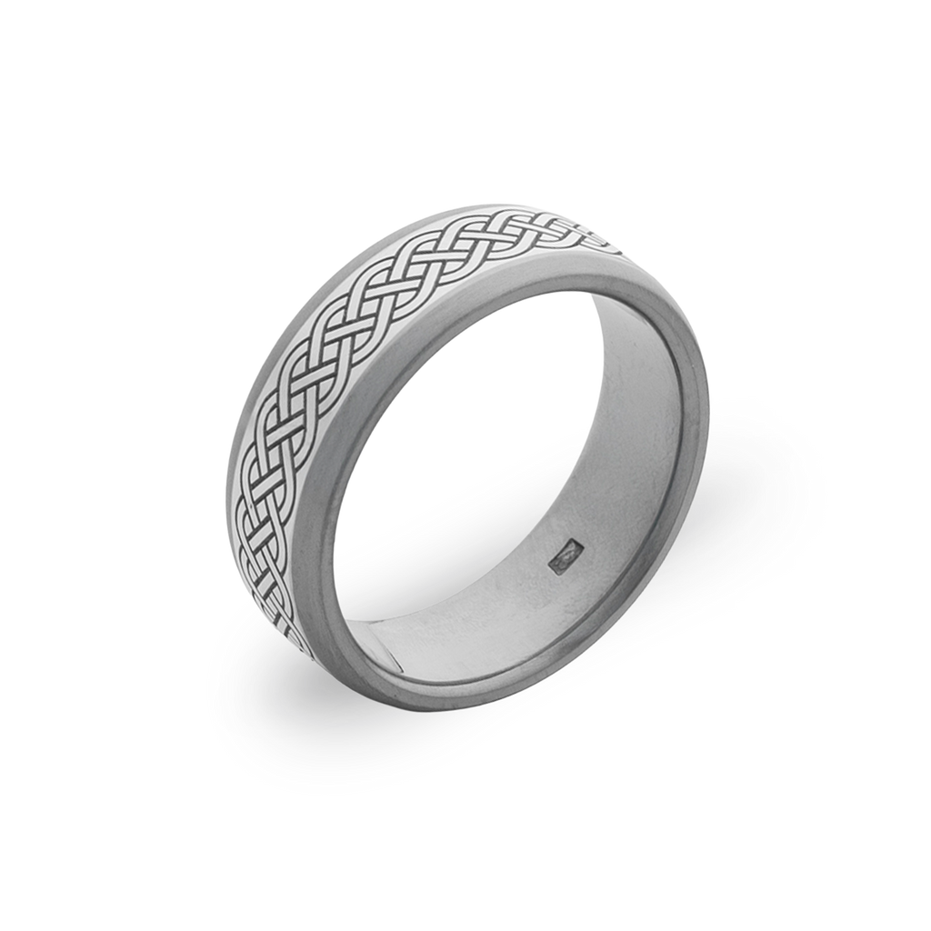 Celtic Basket Weave Inlay Ring