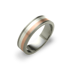 Silver + Red Gold Ring