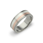 Silver + Red Gold Ring