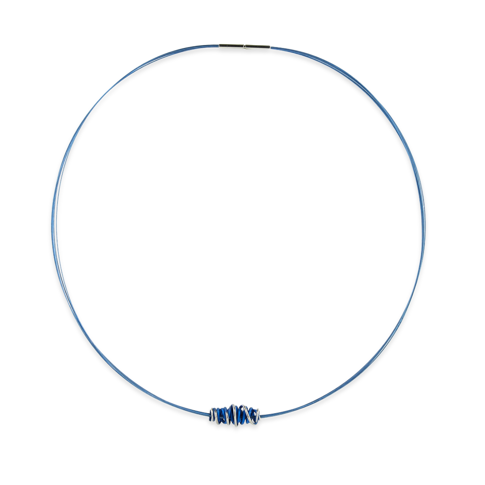 Small Chaos Pendant on Steel Collar