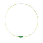 Small Chaos Pendant on Steel Collar