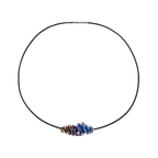 Large Chaos Pendant with Leather Collar