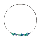 Triple Chaos Twist Pendant and Stainless Steel Necklace