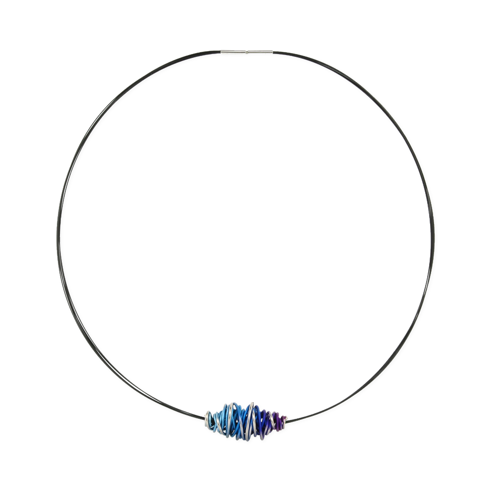 Graduated Chaos Pendant on Steel Collar