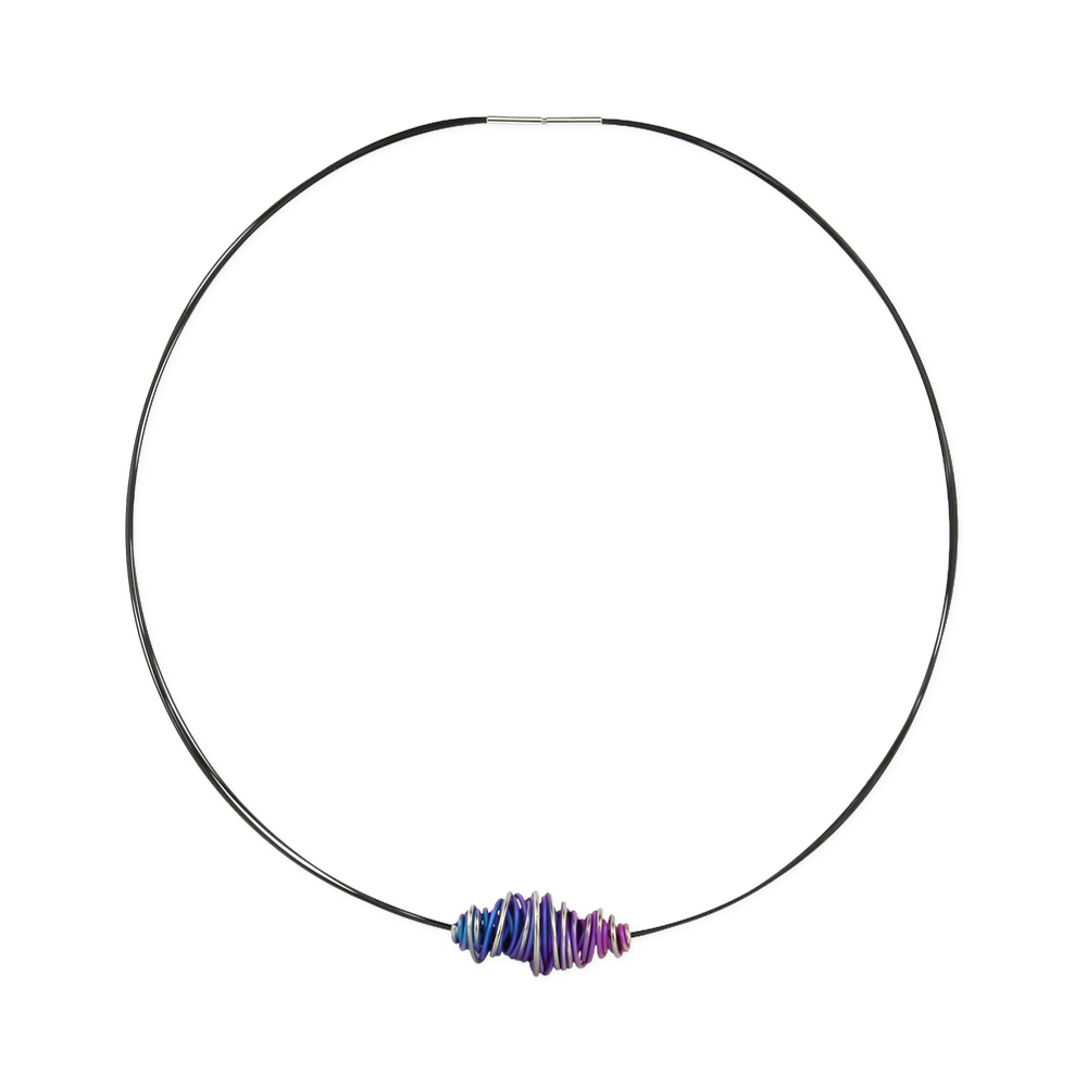 Graduated Chaos Pendant on Steel Collar