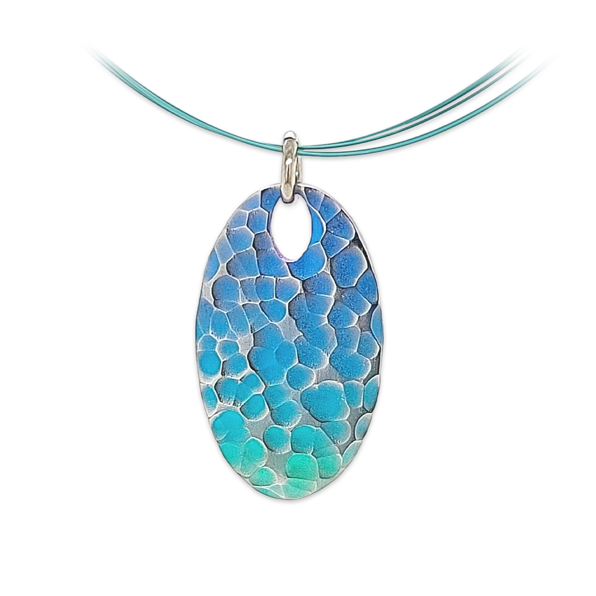 Oval Ripple Pendant