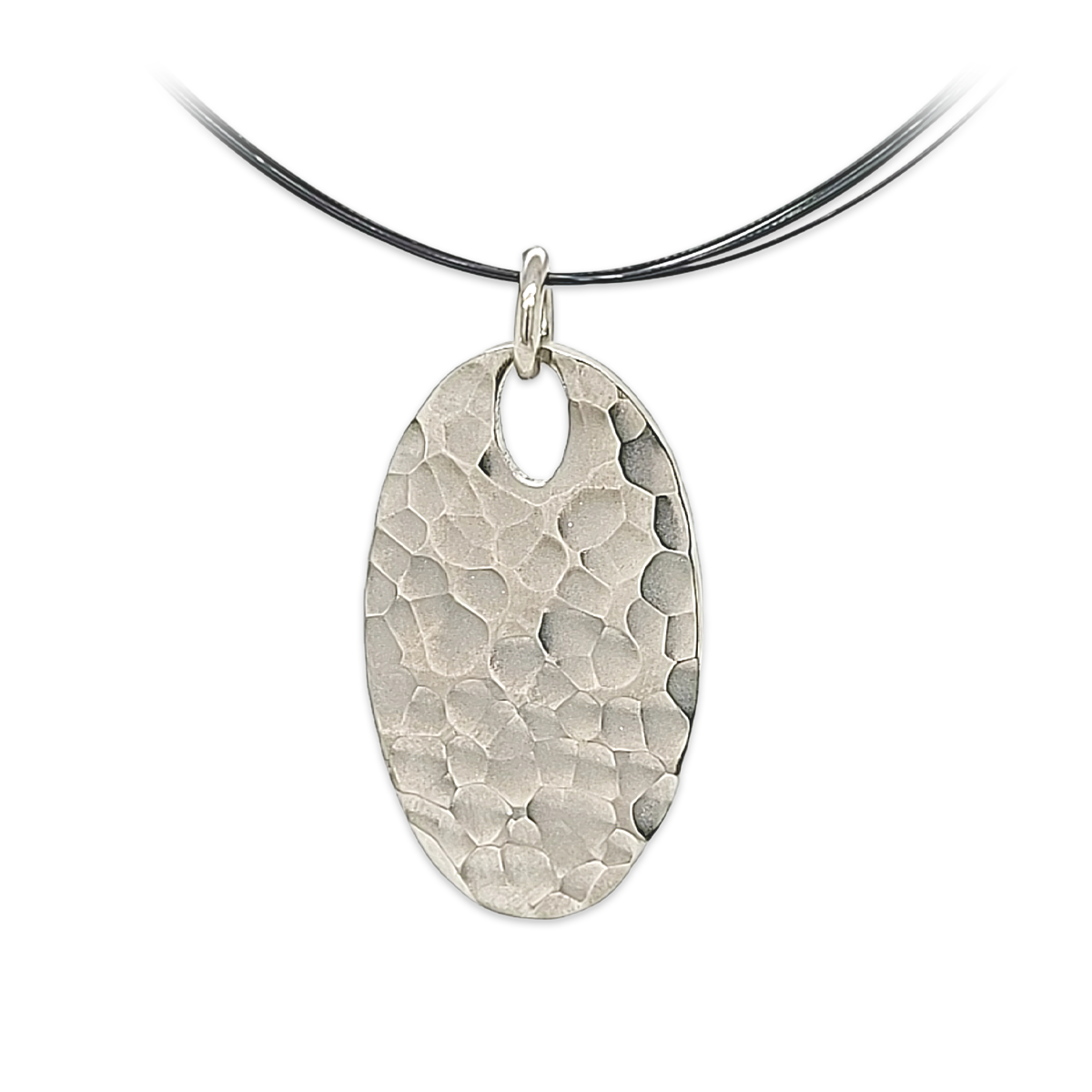 Oval Ripple Pendant