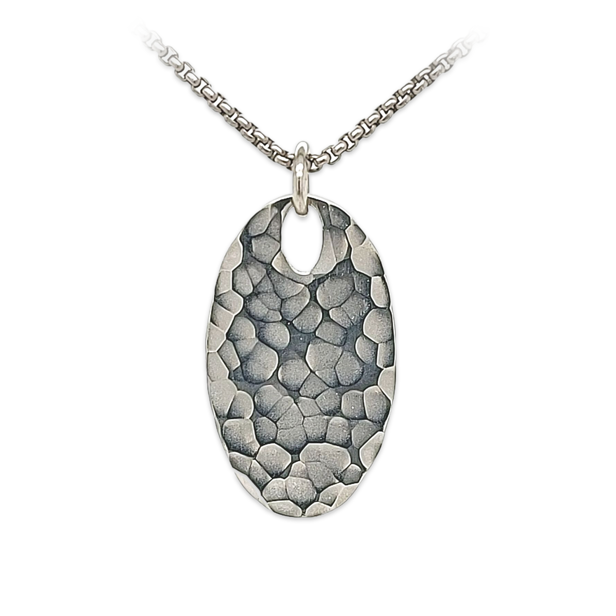 Oval Ripple Pendant
