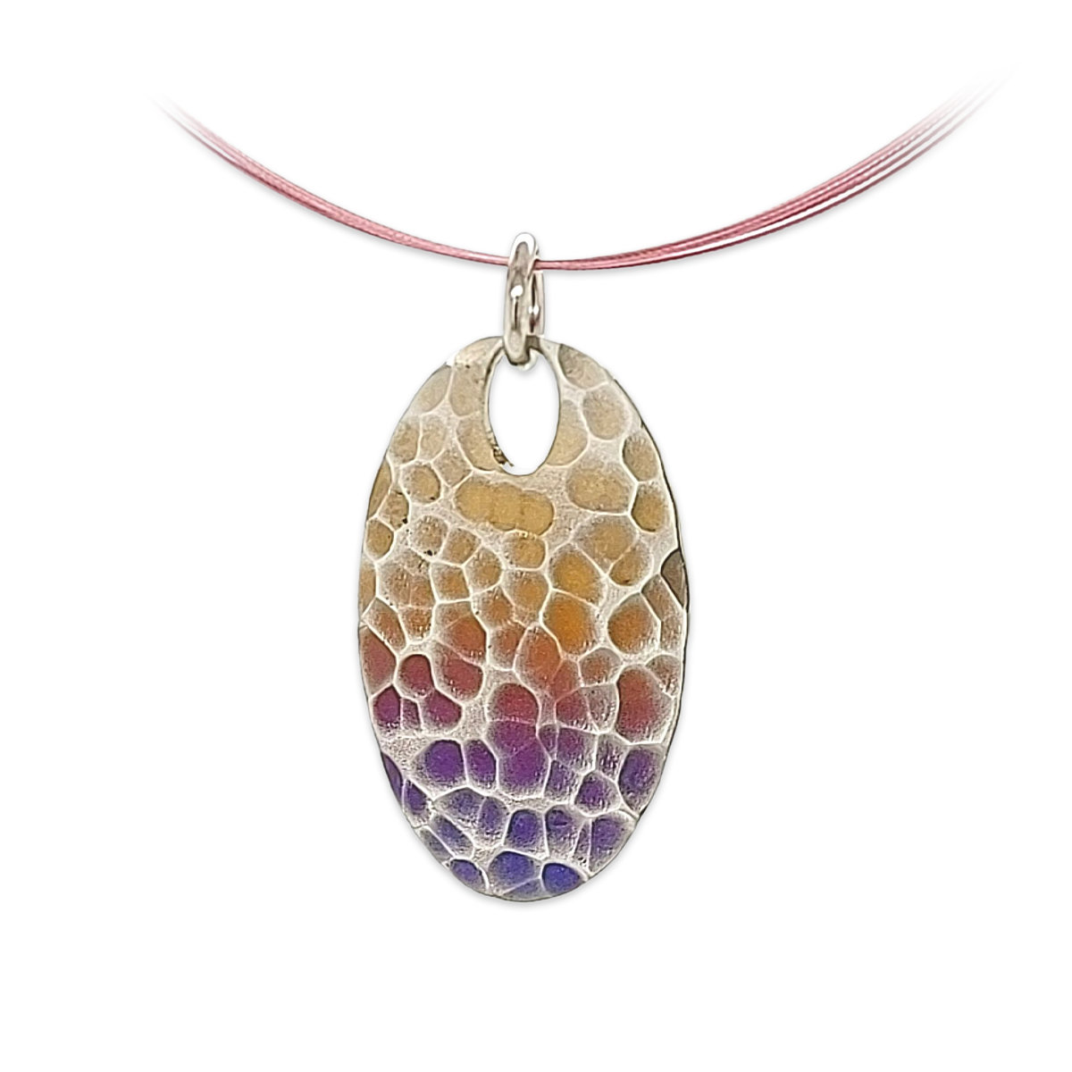Oval Ripple Pendant