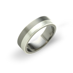 Flat Horizon Inlay Ring