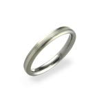 Narrow Inlay Oval Ring