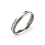 Narrow Inlay Oval Ring