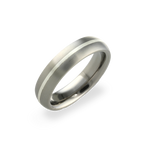 Narrow Inlay Oval Ring