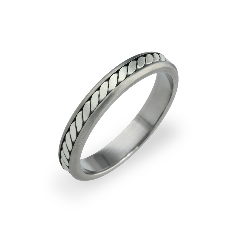 Caphe Rop Ring Single Rope Ring – Ti2 Titanium