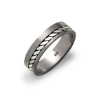 Offset Rope Inlay Ring