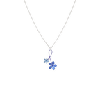 Double Twist Five Petal Flower Pendant