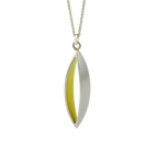 Large Petal Pendant and Silver Chain