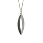 Large Petal Pendant and Silver Chain