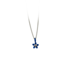 Small Five Petal Flower Pendant Necklace
