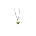 Small Five Petal Flower Pendant Necklace
