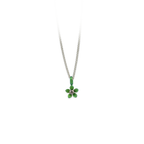Small Five Petal Flower Pendant Necklace