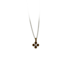 Small Four Petal Flower Pendant Necklace