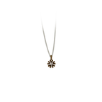 Small Ten Petal Flower Pendant Necklace