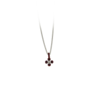 Small Four Petal Flower Pendant Necklace