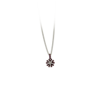 Small Ten Petal Flower Pendant Necklace