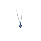 Small Four Petal Flower Pendant Necklace