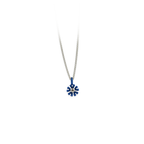 Small Ten Petal Flower Pendant Necklace
