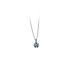 Small Ten Petal Flower Pendant Necklace