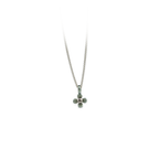 Small Four Petal Flower Pendant Necklace