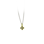 Small Four Petal Flower Pendant Necklace