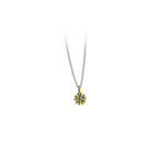 Small Ten Petal Flower Pendant Necklace