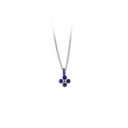 Small Four Petal Flower Pendant Necklace