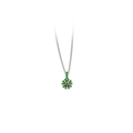 Small Ten Petal Flower Pendant Necklace