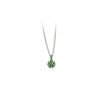 Small Ten Petal Flower Pendant Necklace