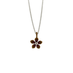Double Five Petal Flower Pendant